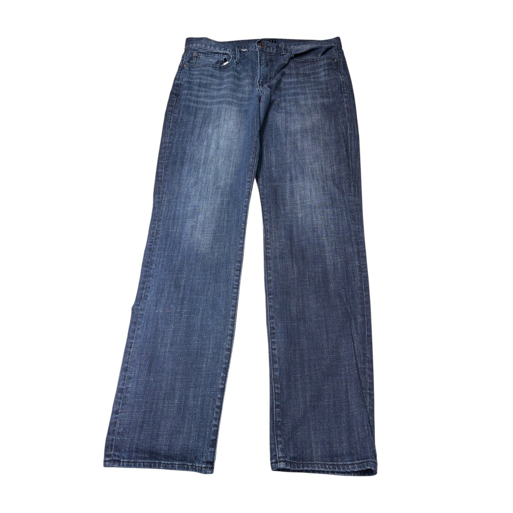 Lucky Brand 121 Heritage Slim Jeans Mens 36x34 Dark Wash Stretch Denim Blue